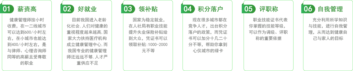 健康管理师证书优势